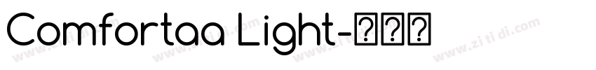 Comfortaa Light字体转换